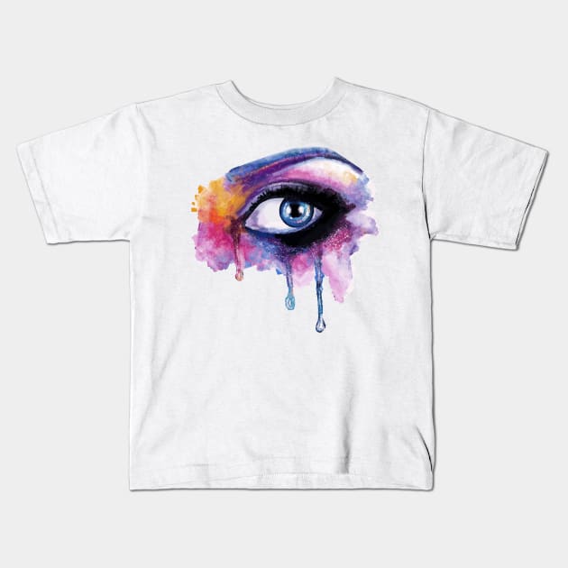 Bleeding Artist Kids T-Shirt by sparkling-in-silence